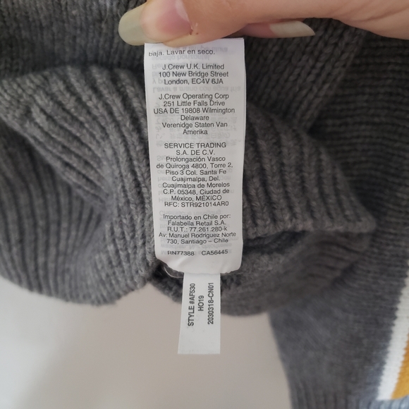 Madewell Striped Rainbow Gray Pullover Sweater XXL - Picture 11 of 15